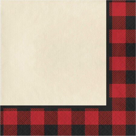 Creative Converting 321823 Buffalo Plaid Luncheon Napkins Party Supplies, 6.5" x 6.5", Multicolor